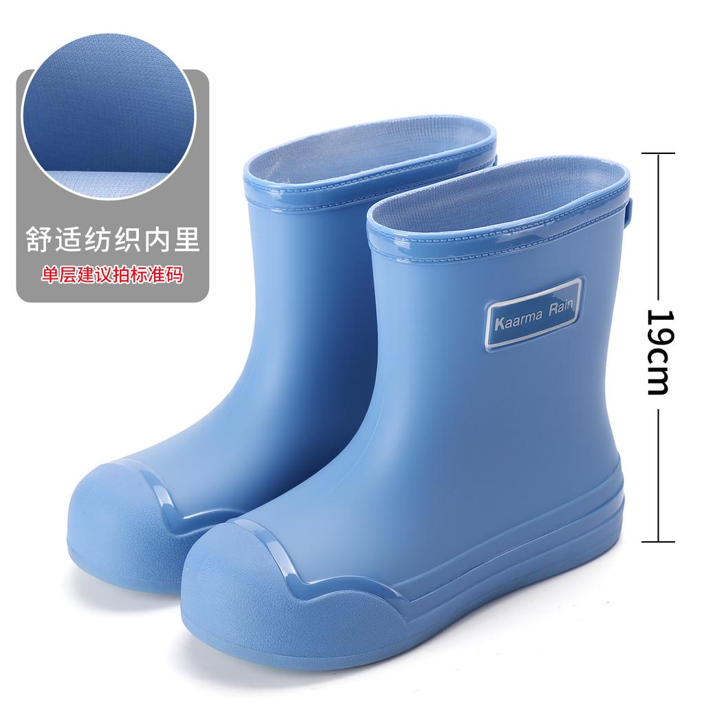 Outdoor Fashion Women's Rain Boots Non-slip Waterproof Thickened Bundle Rain Shoes Car Wash Outer Wear Medium Tube Cute