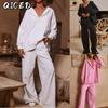 Women's Fashion Casual Autumn Winter Long Sleeve Pants Suits