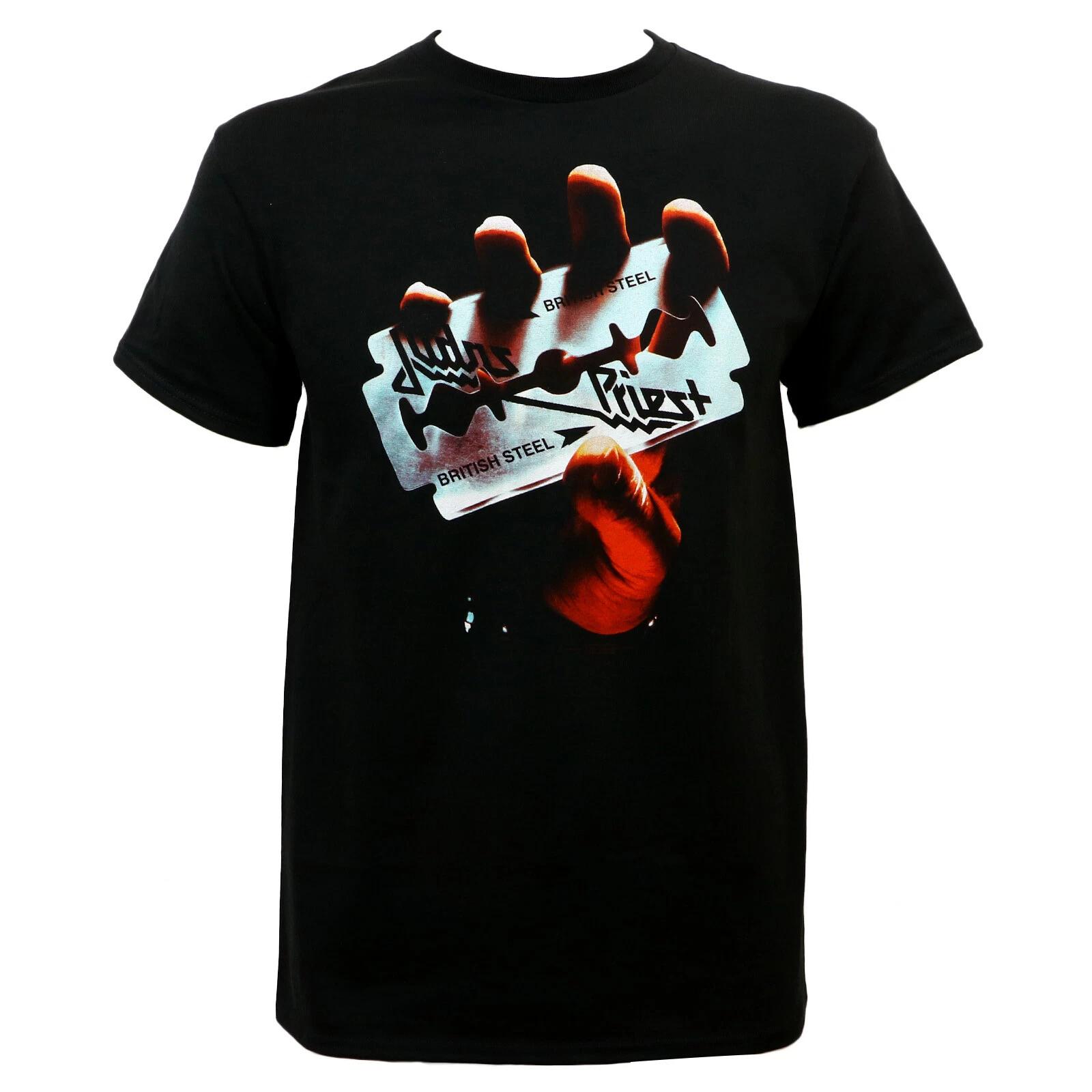 

Authentic JUDAS PRIEST British Steel Front Print T-Shirt S M L XL Official NEW 4XL