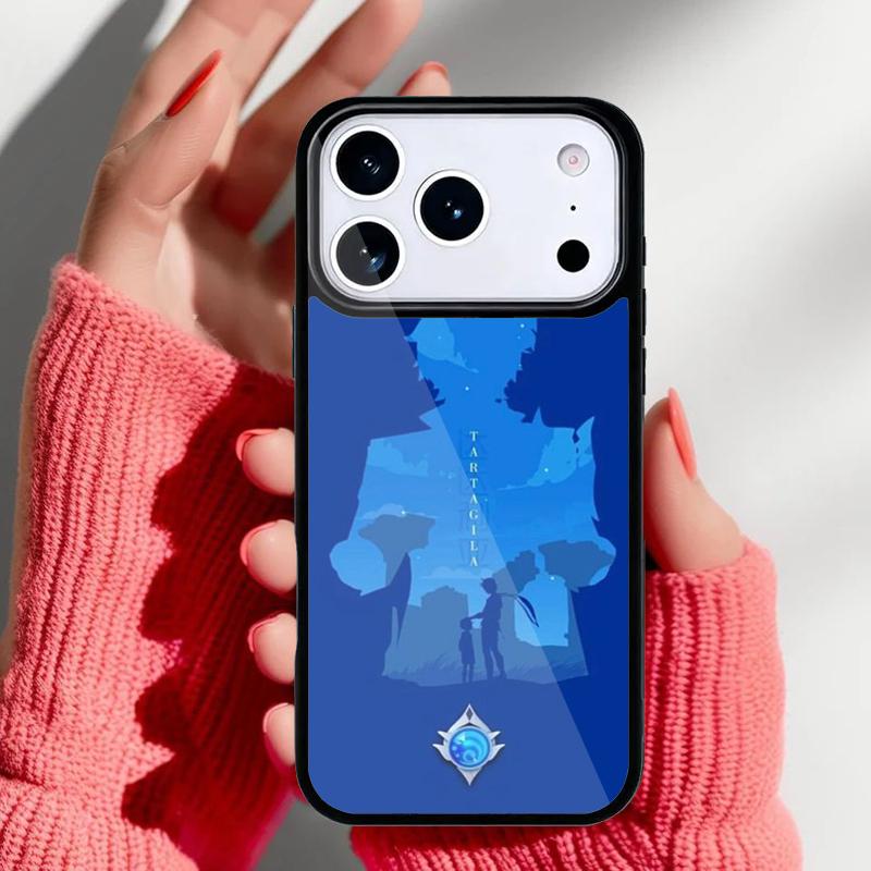 

Tartaglia Genshin Impact Phone Case for iPhone 17 Air 16e 15 14 13 Pro Max Back Cover for 12 11 Pro Coque iPhone 14