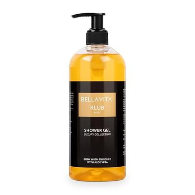 Luxury KLUB Man Body Wash Refreshing Shower Gel for Deep Cleansing, Hydrating, Moisturising, Softer & Smoother Skin with Aloe Vera 500 Ml
