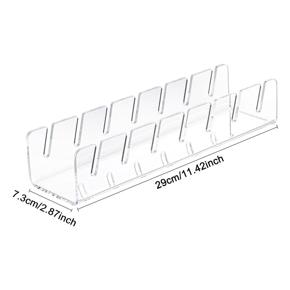 

Flat Cap Stand for Baseball Caps Acrylic Hat Holder for 8 Baseball Caps No Install Hat Organizer for Bedroom Closet Dresser