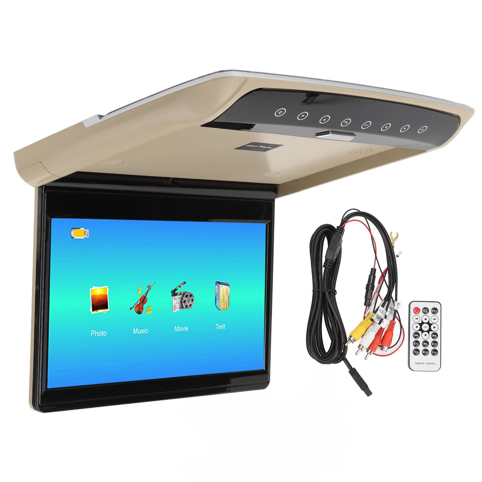 

Автомобильный потолочный проигрыватель, ультратонкий 11,6-дюймовый монитор для крыши, экран высокой четкости, угол обзора 170 градусов, для автофургонов, коммерческих транспортных средств бежевый