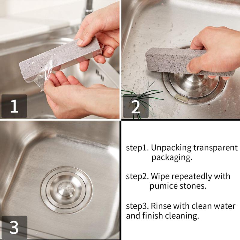 Promotion! 8 Pieces Pumice Stones for Cleaning Pumice Scouring Pad Grey Pumice Stick Cleaner for Removing Toilet Bowl Ring Bath