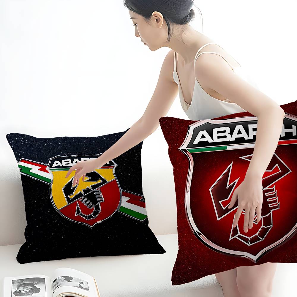 A-Abarth Car Cushion Cover Car Throw Pillow Case For Sofa Car Christmas Gift 40X40Cm 45X45Cm