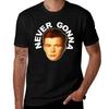 Rick Astley Retro Never Gonna Roll Fanart Tribute Tshirt Abstract Pattern Print Top