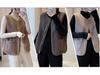Women's 2024 Autumn/Winter Lambswool Plush Vest - Korean Style Versatile Outerwear Gilet.