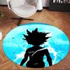 Killua (1) Tapete Redondo para Escritório Tapete Decorativo para Chão para Escritório Quarto Sala de Estar e Espaço Doméstico