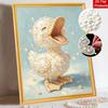 Adorable Duck Pearl Painting Kit DIY 3D Sparkling Bead Canvas Art Relaxing Handmade Craft Gift for Women for Home Wall Decor Decoration