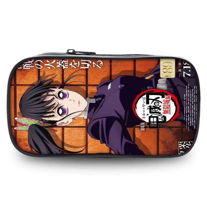 Demon Slayer Kimetsu No Yaiba Stationery Storage With Spacious Design For School And Gift Use