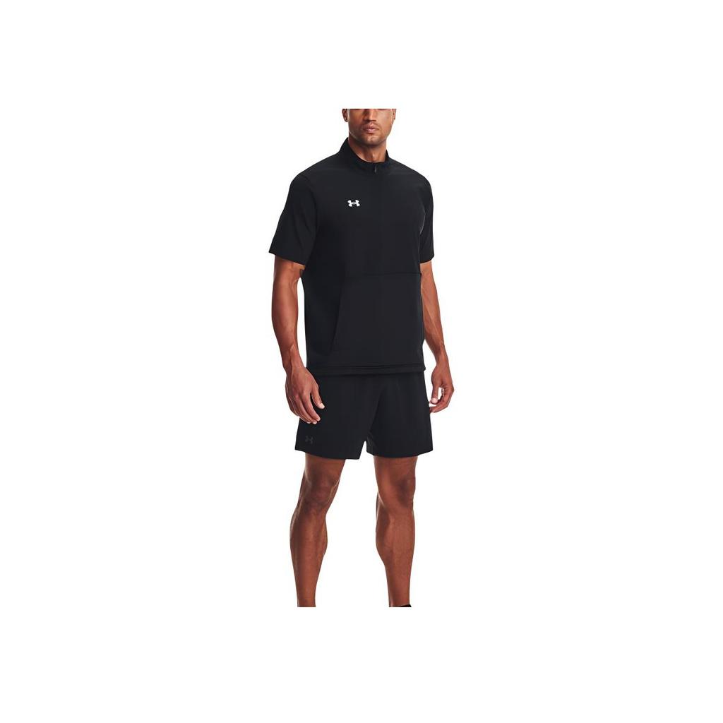Under Armour Motivate 2.0 Waterproof Comfortable Breathable Loose Short Sleeve T-Shirt Men Tops Black 1370375-001