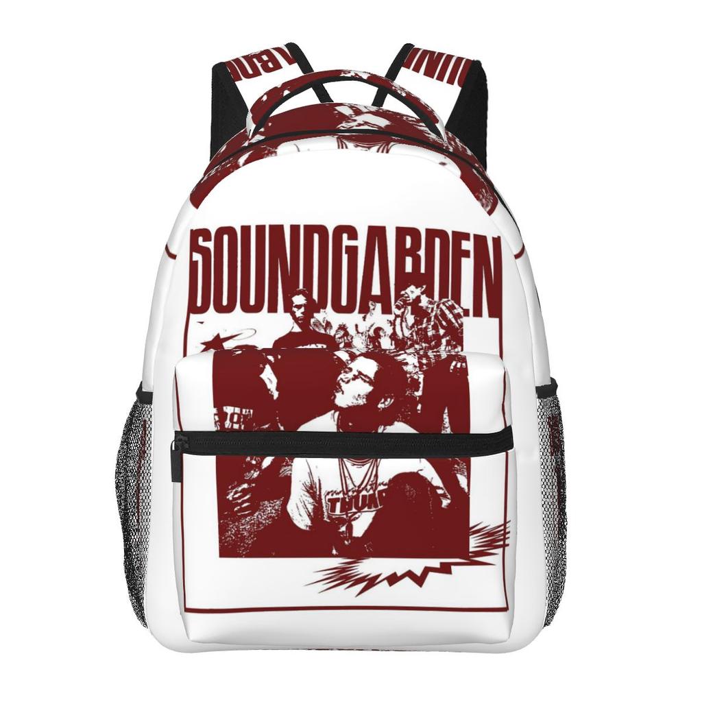 Soundgarden American Rock Band Graphic Student Backpack School Bag Hiking Travel Daypack for Boys Girls Bookbag Shoulder Bags