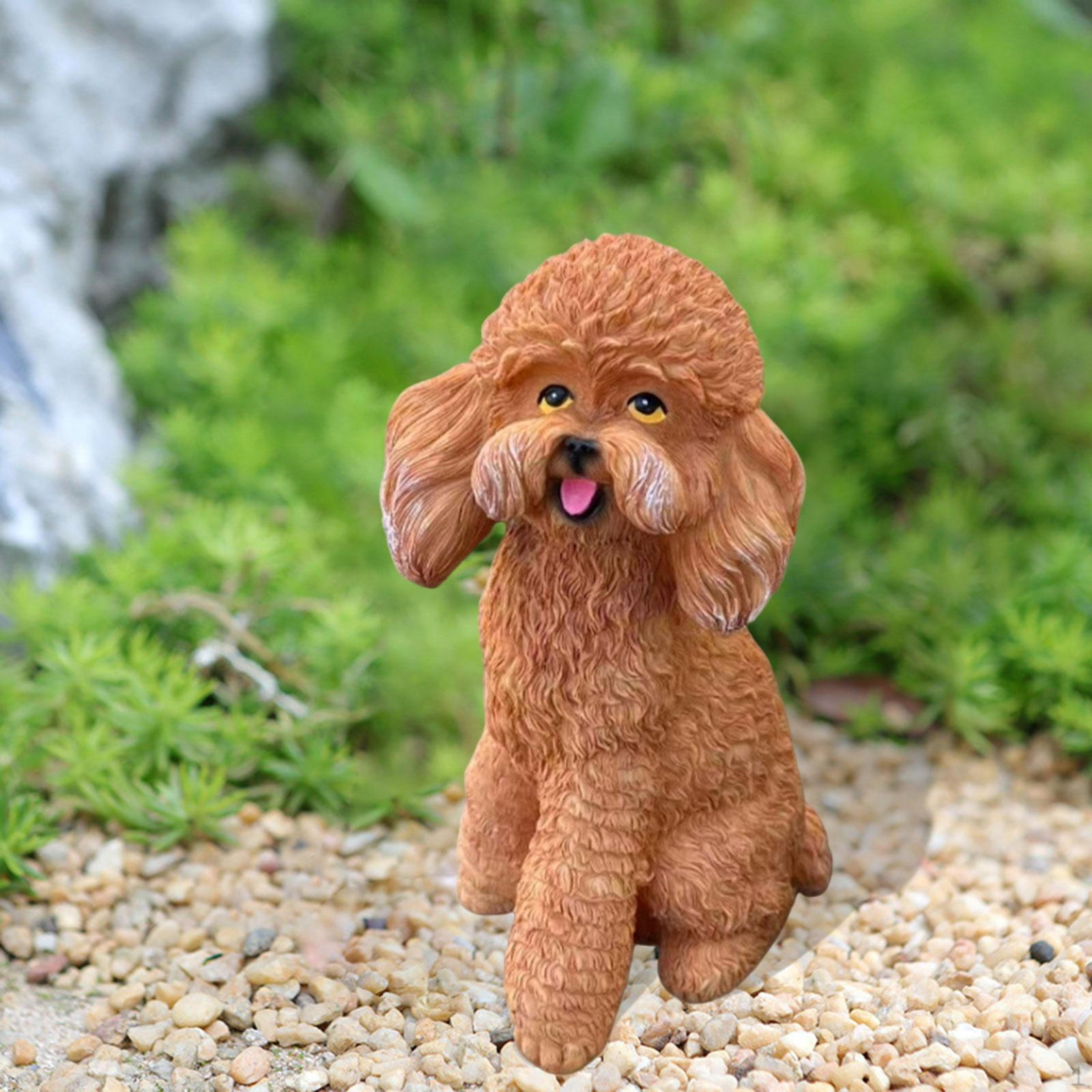 

Статуя собаки Скульптура животного Креативный реалистичный домашний декор Фигурка щенка Украшение для газона для спальни