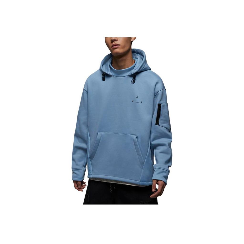 Jordan Engineered Fleece Hoodie With Letter Print Men Tops Blue DV7682-427