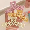 Colorful Love Hair Clip Hollow Shark Clip Personalized Heart Hair Claw  Travel