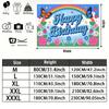 Party Backdrop Happy Birthday Birthday Floral Rainbow Butterfly Photo Booth Background Front Door Decor