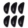 12 Pairs Glasses Nose Pads Non-slip Half Moon Hollow Solid Color Stylish Daily Using Long Lasting Silicone Eyeglass Nose Pad for Office