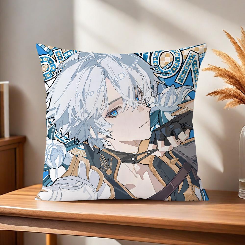Star Phainon RailComfortable Honkai soft Pillow Case for game Sofa Living Room Home office Decor fanart Protective Covers