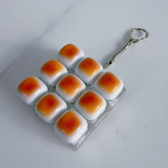 Bun Klawiatura Fidget Toy 38147 Klawisze Podświetlana LED Breloczek do Kluczy Przycisk Odstresowujący Kliker na Palec