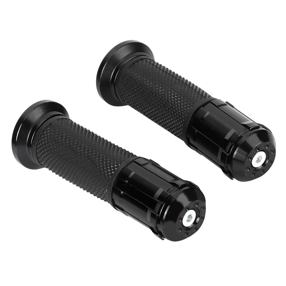 Motorcycle Non Slip Handlebar Hand Grips Modification Accessory 22mm(Black )