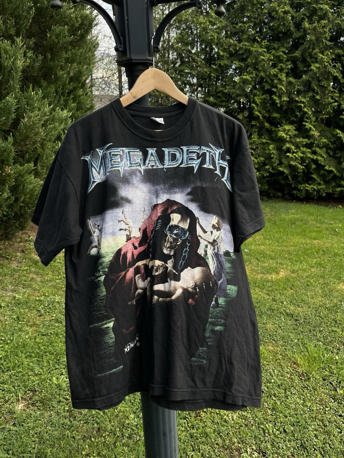 Vintage Megadeth T Shirt 1995 Youthanasia Empire Rare Euro XL 90s Unisex T-Shirt XL