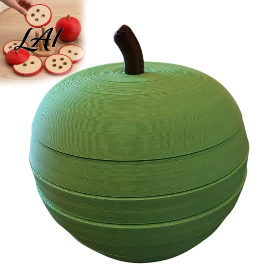 Stacking Puzzle Toy Kit Fruit Shape Toy Fine Motor Skills & Hand-eye Educational Game Coordination Training for Toddlers Boys Girls Hand Eye