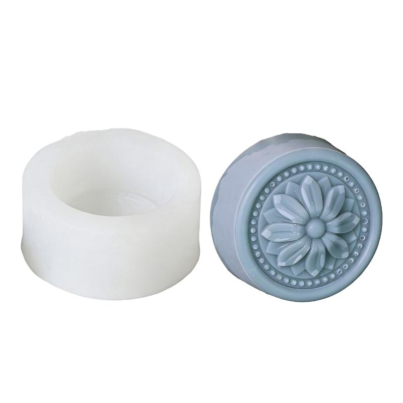 Retro Designs Silicone Soap Mould for Handmade Craft with Artistic Pattern Easy Releases and Dishwasher Safe