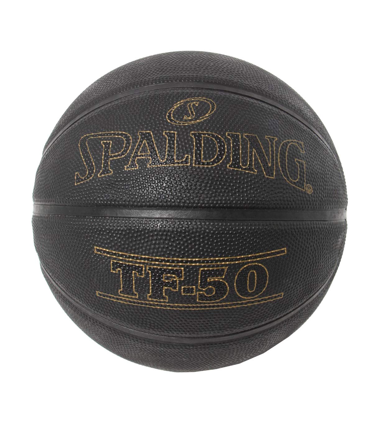 

Spalding TF-50 Basketball, Size 6, Black with Gold Rubber, 84-022J