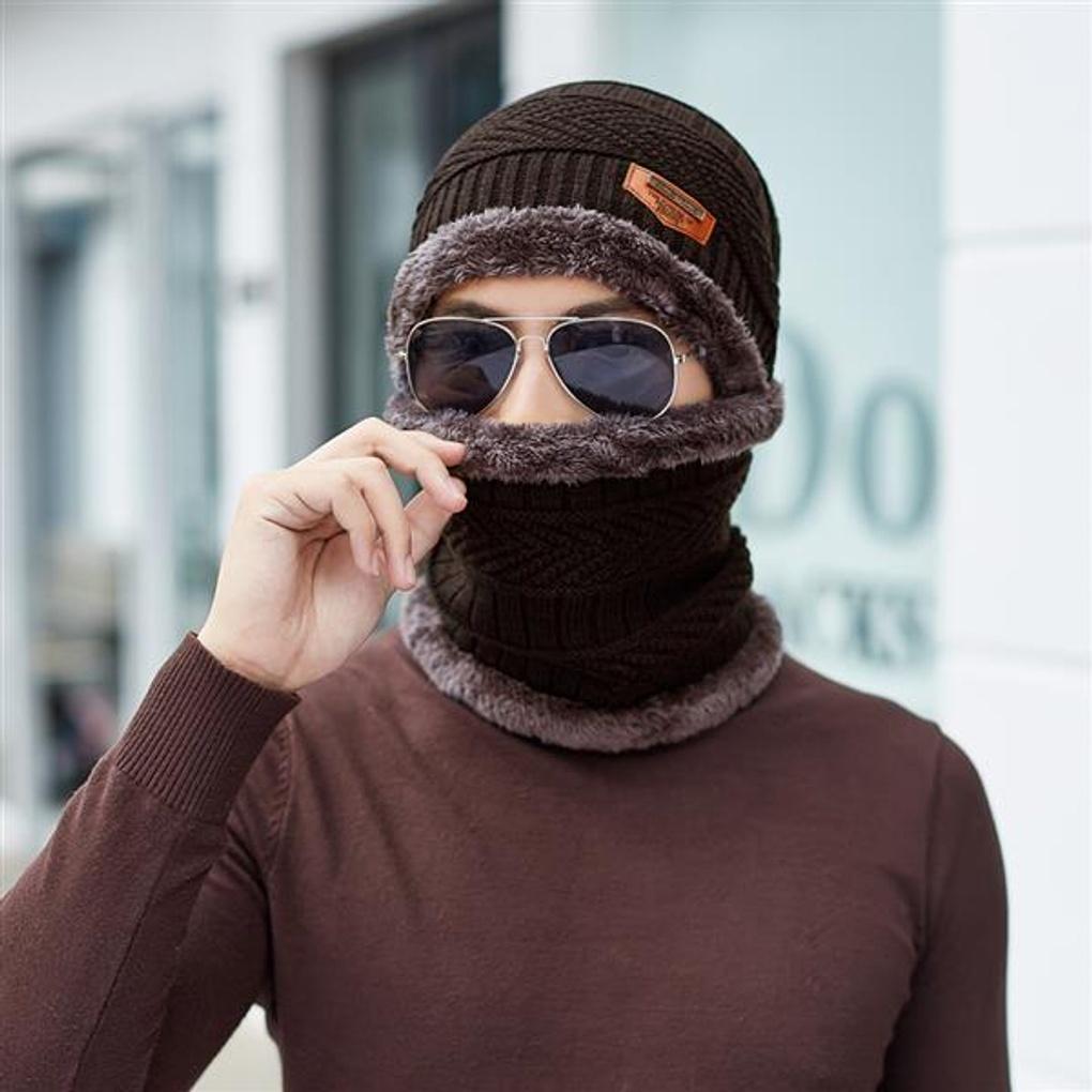 Lake Neck Warmer Beanie Set/Beanie Winter Hat Fur Hat