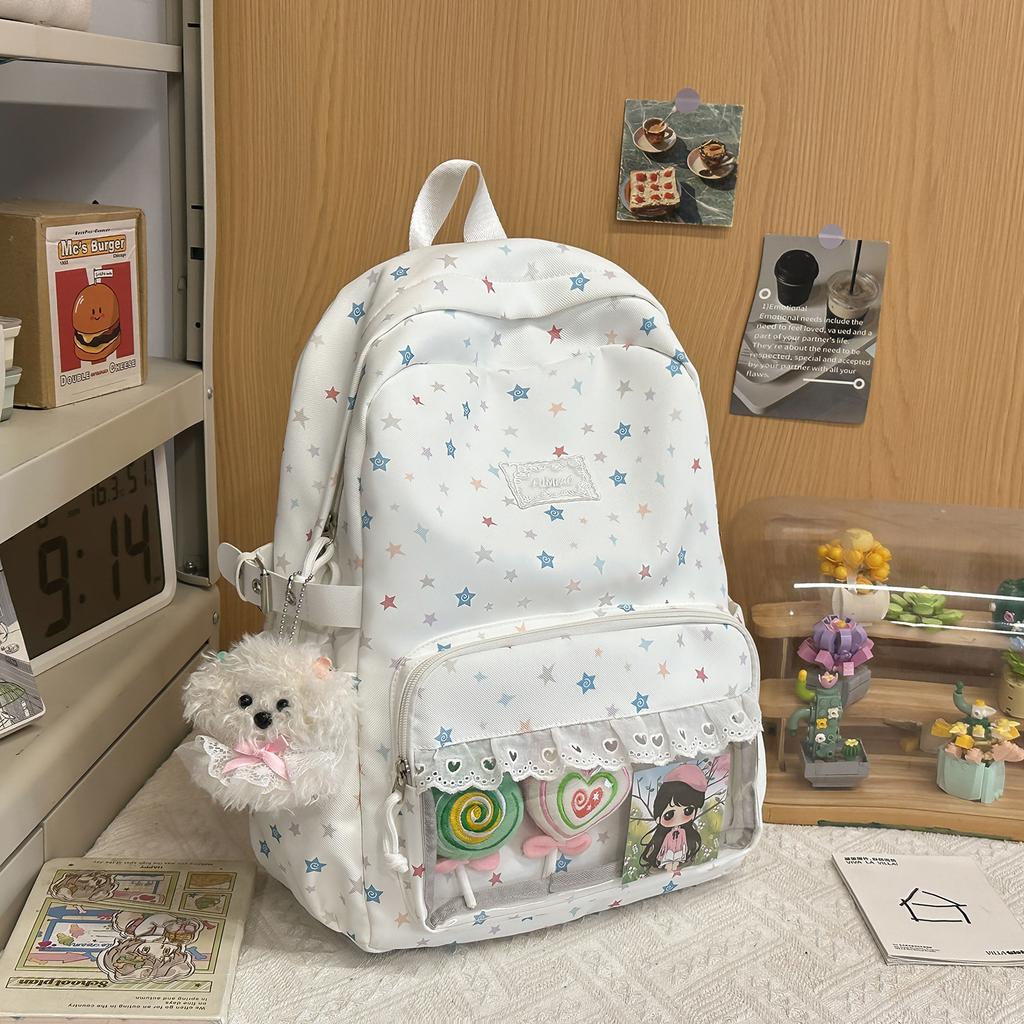 Schoolbag College Style Fresh Girl Travel Small Backpack Korean School Bag Ins Niche High Value Junior High School Backpack