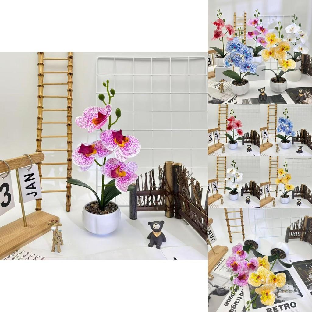 Butterfly Orchid 3d Print Faux Flower Desk Decor For Home Office And Wedding