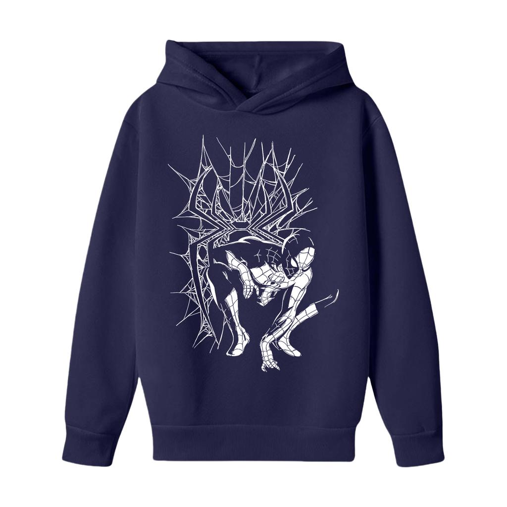 Kids Long Sleeve Letter Print Hoodie, Loose Fit Pullover Sweatshirt for Boys and Girls