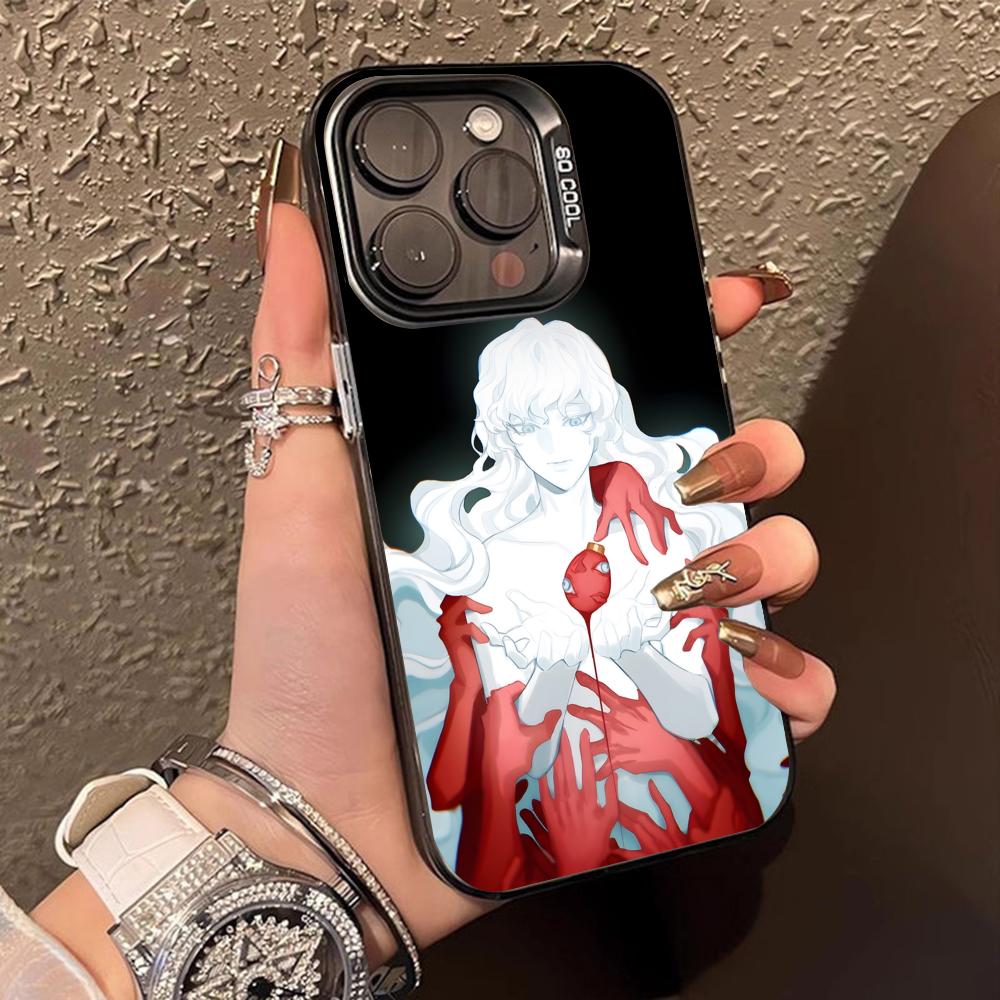 Anime Griffith Handyhülle für iPhone 17 16 15 14 13 12 11 X XR XS Air Pro Max Plus Schwarze Bunte Silberne Hülle