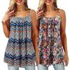 Boho Bohemia Women Plus Size Sleeveless Vest Casual Loose Tank Tops Printed Beach Summer Blouse