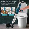 Toilet Unclogger Heavy Duty Vacuum Seal Plunger with 120-Degree Tilt Head Bathroom Clog Remover Clog Remover Tool