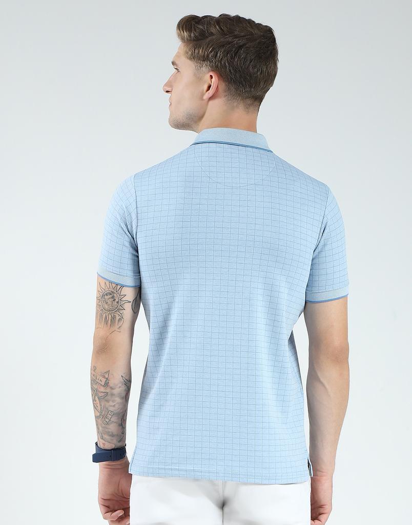 Monte Carlo Men's Slim Fit Printed Half Sleeve Polo T-Shirt