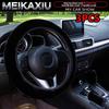 3PCS Winter Warm Plush Car Steering Wheel Cover Handbrake Gearshift Cover Non-Ring Black Pink Women's Style Auto Accessories