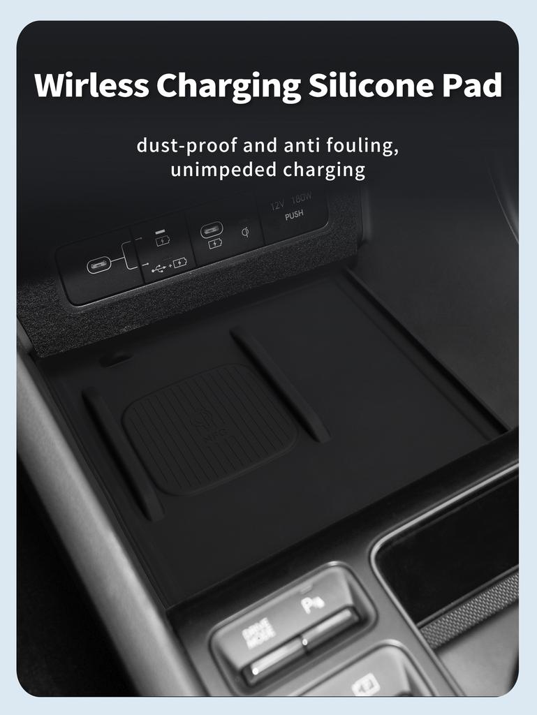 for Hyundai Sonata 2025 N-line Anti-skid Pad Car Phone Wireless Charging Non-slip Pad Silicone Accessories (Only The Pad)