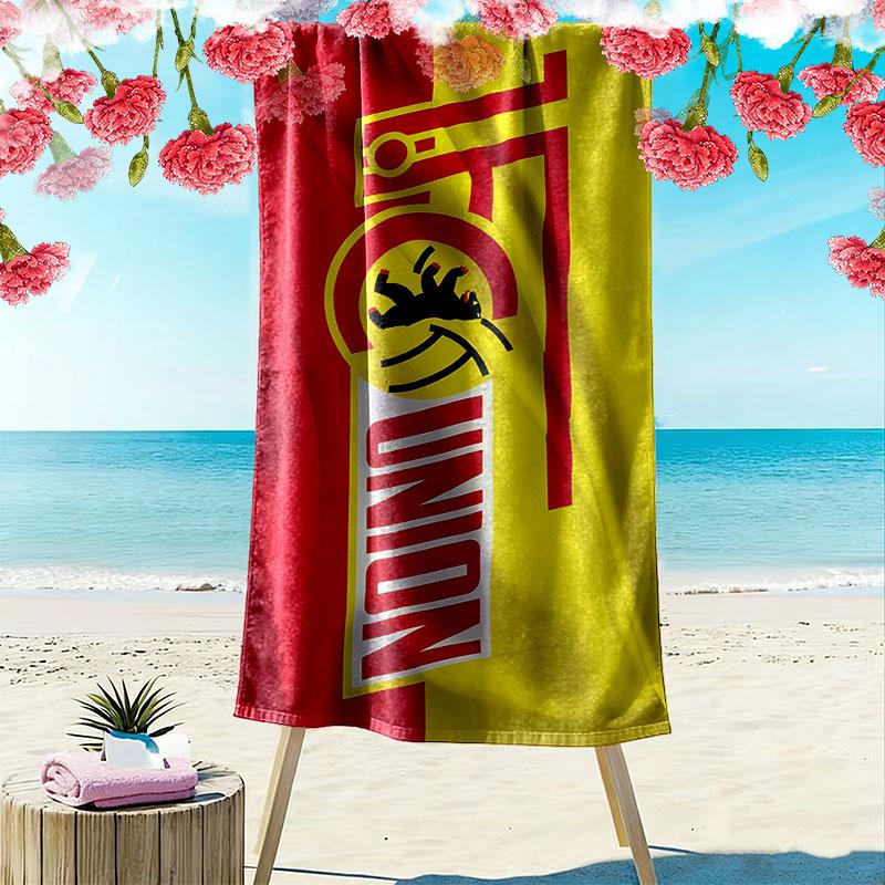 1. FC Union Berlin Print Strandtuch, Großes Weiches Schnelltrocknendes Handtuch für Strand Camping Schwimmen