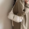 Yogodlns Simple Retro Shoulder Bags for Women Outdoor Travel Ladies Multi-Pocket Crossbody Bag Solid Color Girl Hobos Tote Handbag