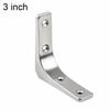 Simple Stainless Steel Right Angle Curved L-Shaped Wall Storage Shelf Support Braces