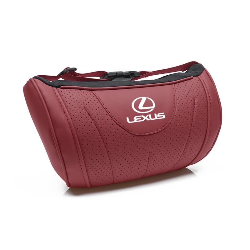 lexus Car Neck Pillow Leather Breathable Soft Headrest Interior Accessories For Lexus CT ES GS NX IS250 CT200h IS300h ES300h