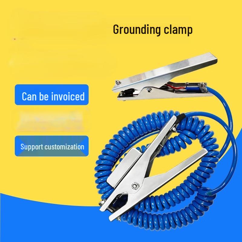 Stainless Steel Grounding Clamp with Spring Wire