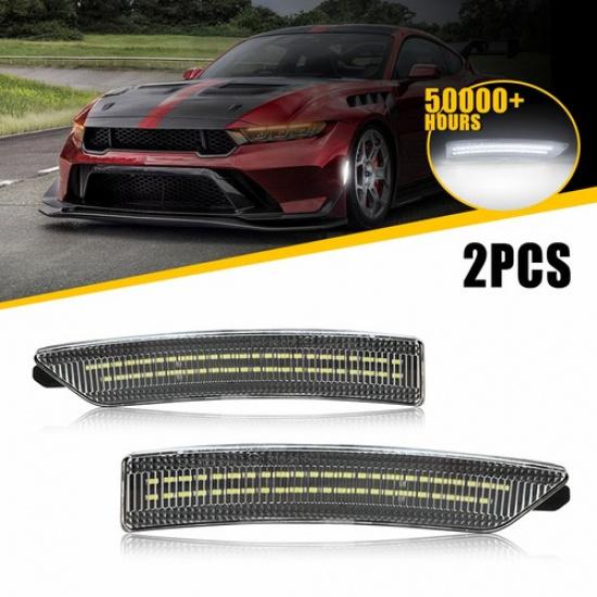 Clear White Clearance Car Side Marker Light for Ford Mustang 24-25 PR3Z-15A201-C