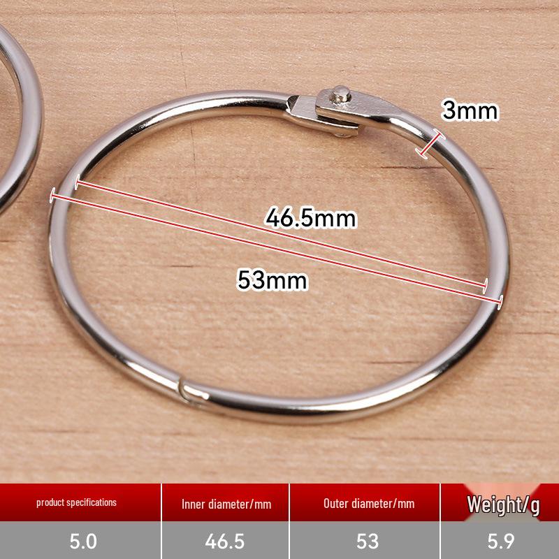 Electroplated Double Ring Metal Keychain Accessories