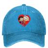 L-Loud Houses Family Cartoon Denim Baseball Cap Outdoor Gym Trucker Hat Summer Women Unisex Classic Design Baseball Caps