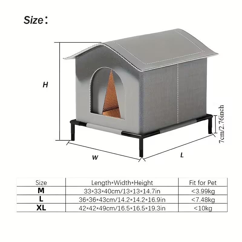 Warmes isoliertes Winterkatzenbett für Streunerkatzen und kleine Hunde Drei Größen verfügbar Langlebiges Wildkatzenheim Das perfekte Geschenk für Tierliebhaber