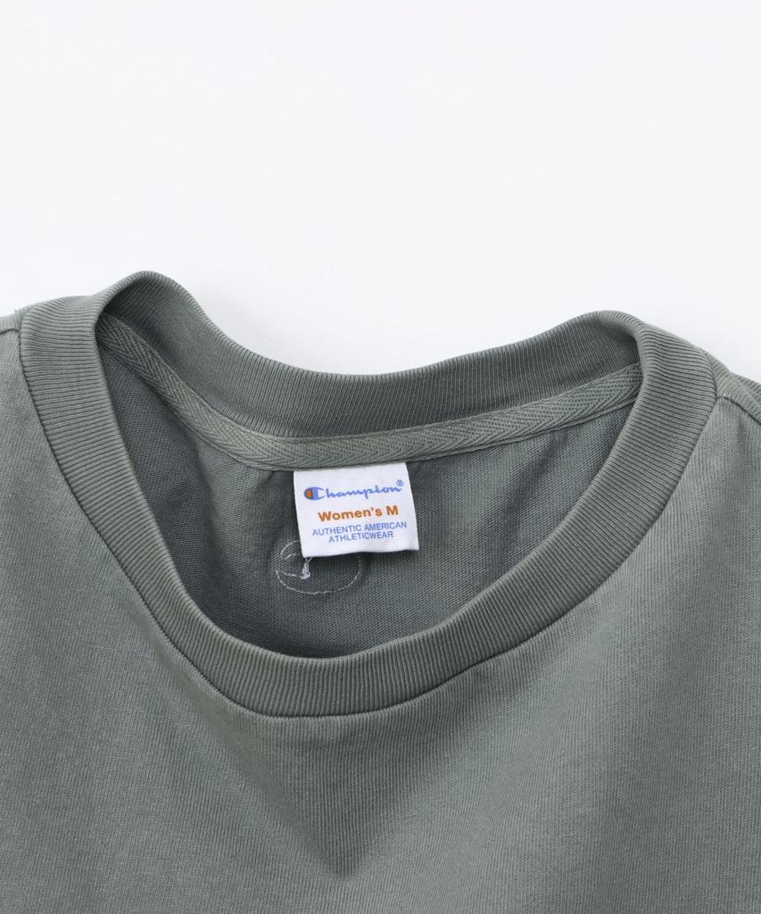 Champion Sleeveless Crew Neck Tank USA Relax with Embroidered Ash Gray Women's Top, 100% Cotton, Fit, Logo, (CW-B307)