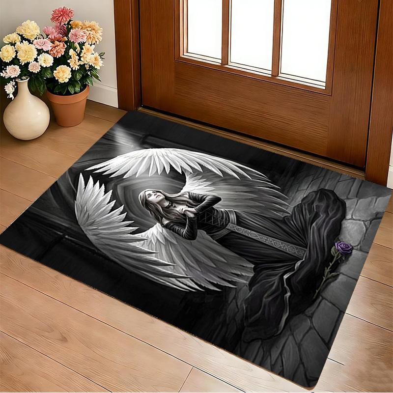 Angel Prayer Living Room Nonslip Area Rug Soft Carpet For Bedroom Game Playroom Sofa Office Home Decor Doormat Christmas Gift