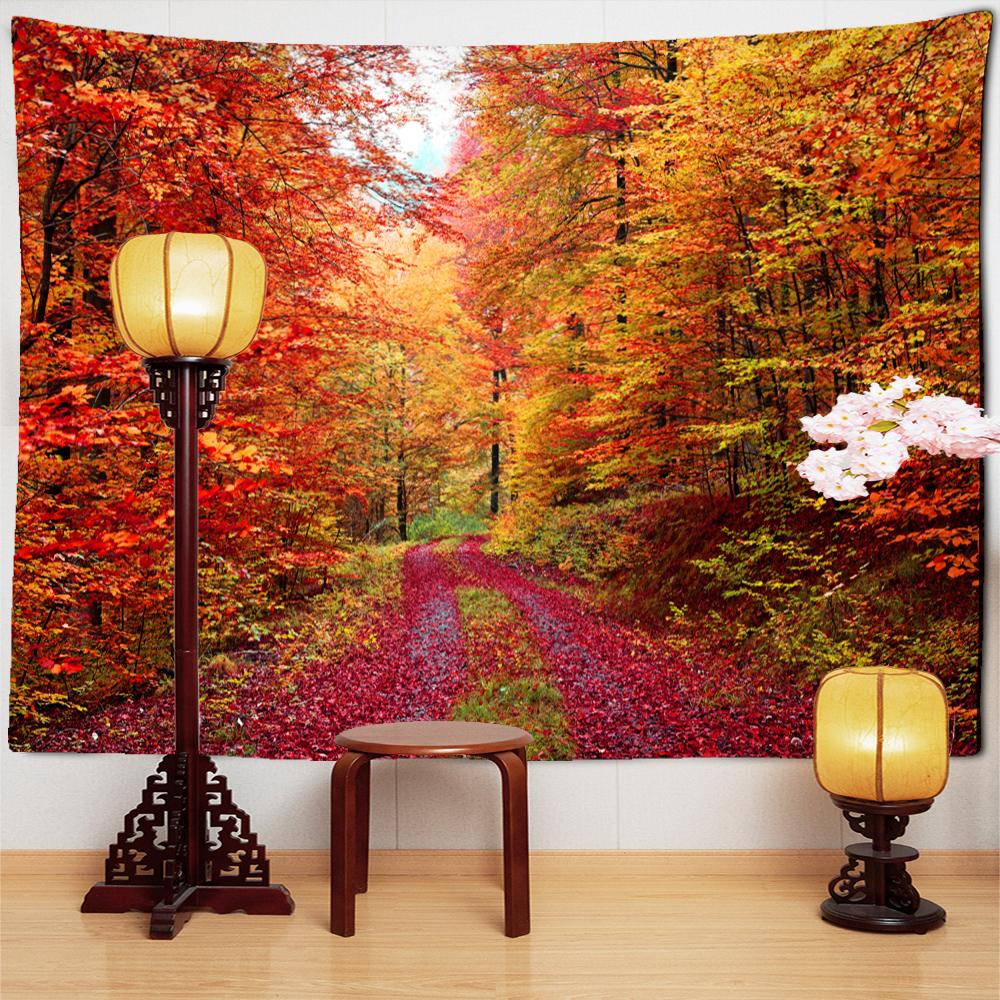 Schöne moderne Landschaft Ölgemälde Wandteppich hängen psychedelische Kunst Boho ästhetischen Raum TV Hintergrund Dekor